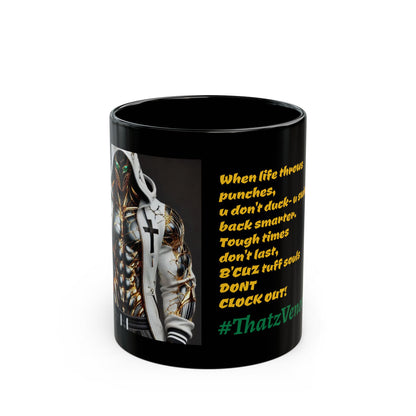 Inspirational Black Coffee Mug - Motivational Quotes for Daily Inspiration, Gift for Him/Her, Office Decor, Unique Coffee Cup