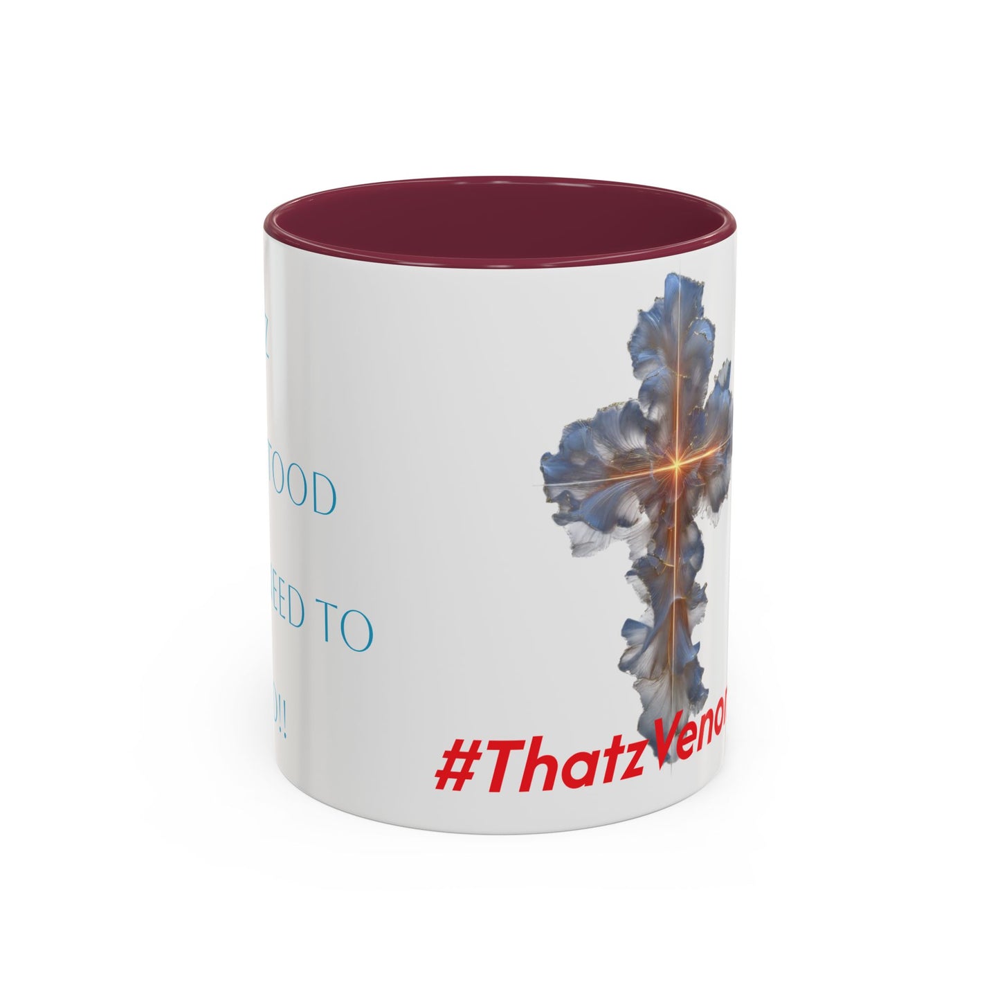 Inspirational Cross Mug — Faith Coffee Cup (11oz/15oz)