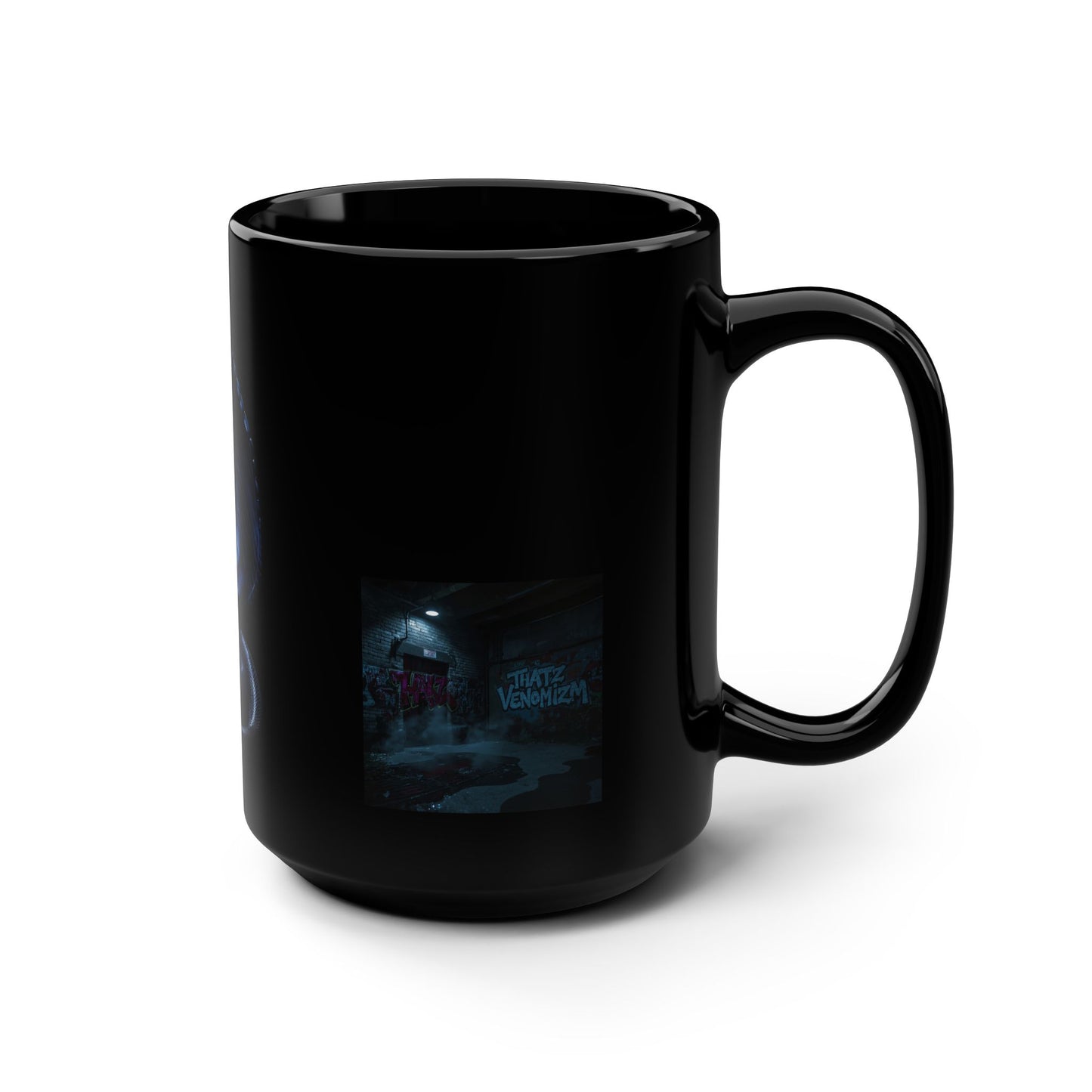 Chess Queen Line Black 15oz Mug — Gothic Nightboard Coffee Cup