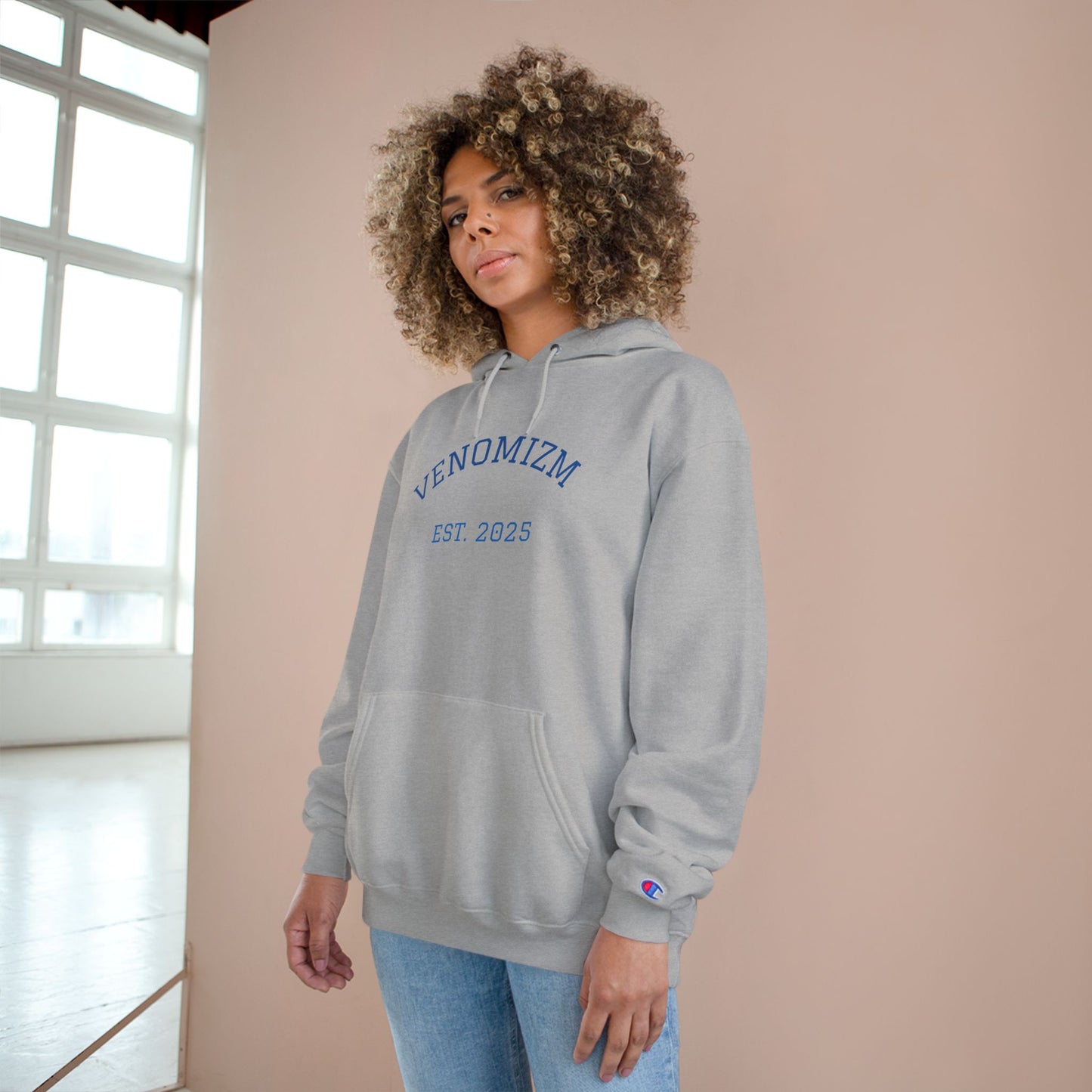 Venomizm Graphic Hoodie —  Champion Hoodie with Venom Skull Back Print